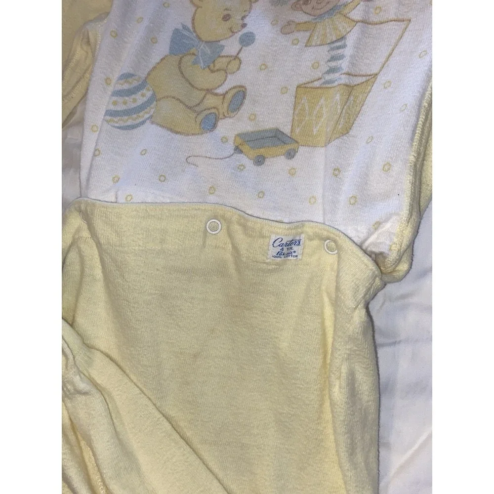 Vintage Carters 4YR 2-piece Sets Snaps 1960'S-EARLY 1970s USA‎ 100% Cotton USA
